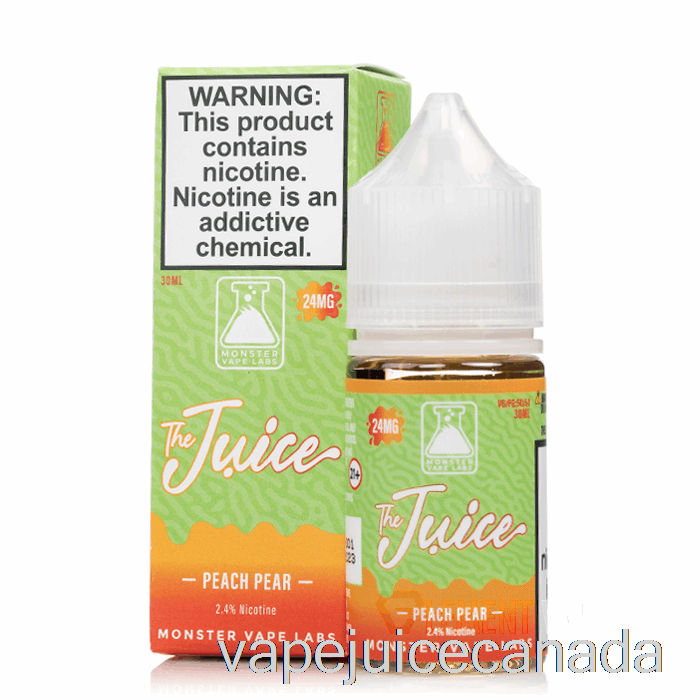 Vape Juice Peach Pear - The Juice Salts - 30mL 48mg